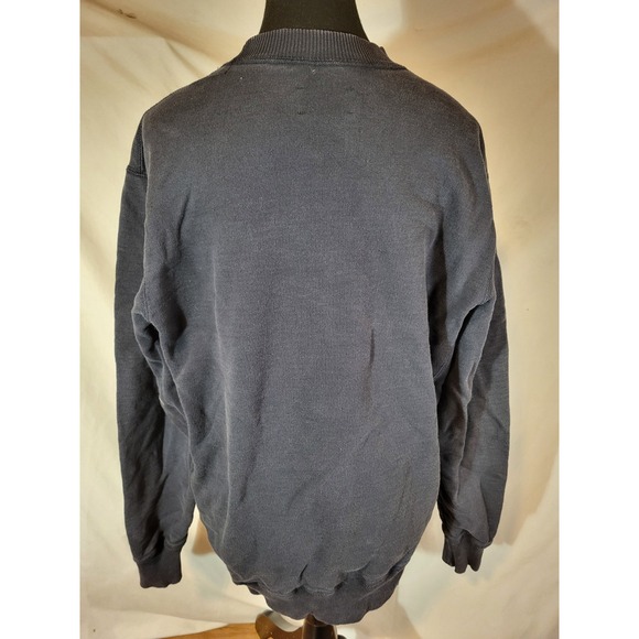 Aime Leon Dore Size M? Embroidered Navy Blue Sweatshirt - Picture 5 of 6